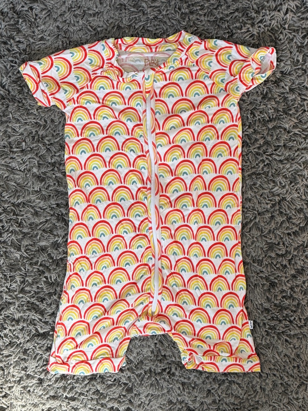 Little Sleepies Primary Rainbow Play Shorty — 18–24M